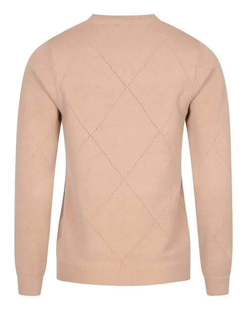 Jumper med dekorativa pärlor kamel - 2