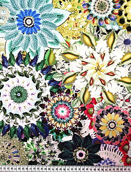 Floral Crochet -  Baksidestyg 108"