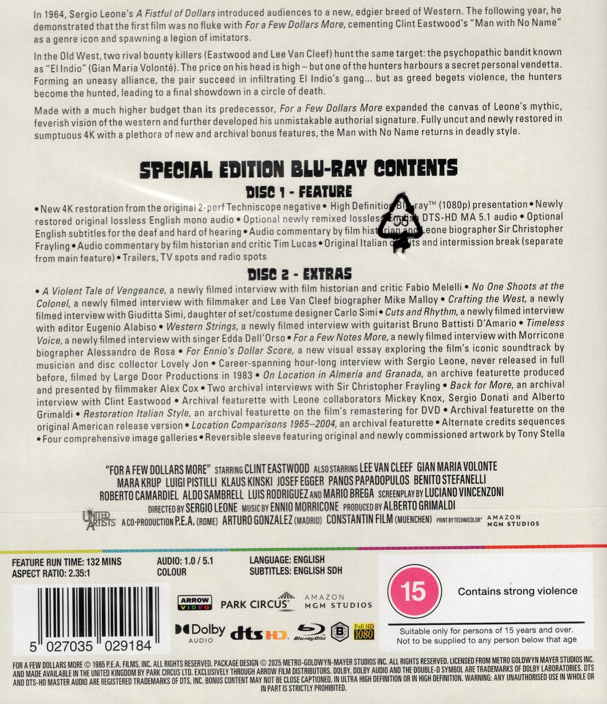 For A Few Dollars More (ej svensk text) (Blu-ray) - 2