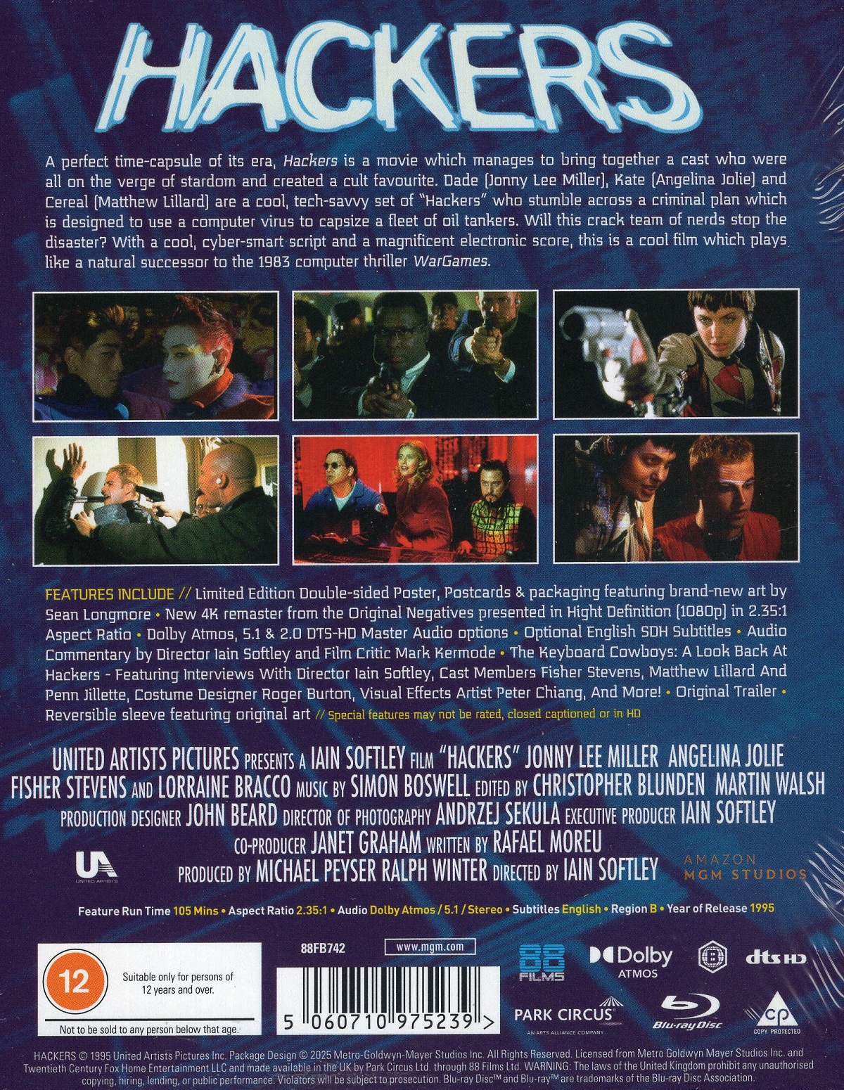 Hackers (Deluxe Limited Edition) (ej svensk text) (Blu-ray) - 2