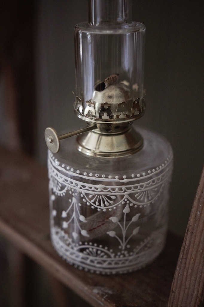 Kerosene lamp Straight - Clear/White - 3
