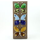 Annika Kihlman (1971) Rectangular Wall Plaque with Butterfly Motif 29 cm (2)