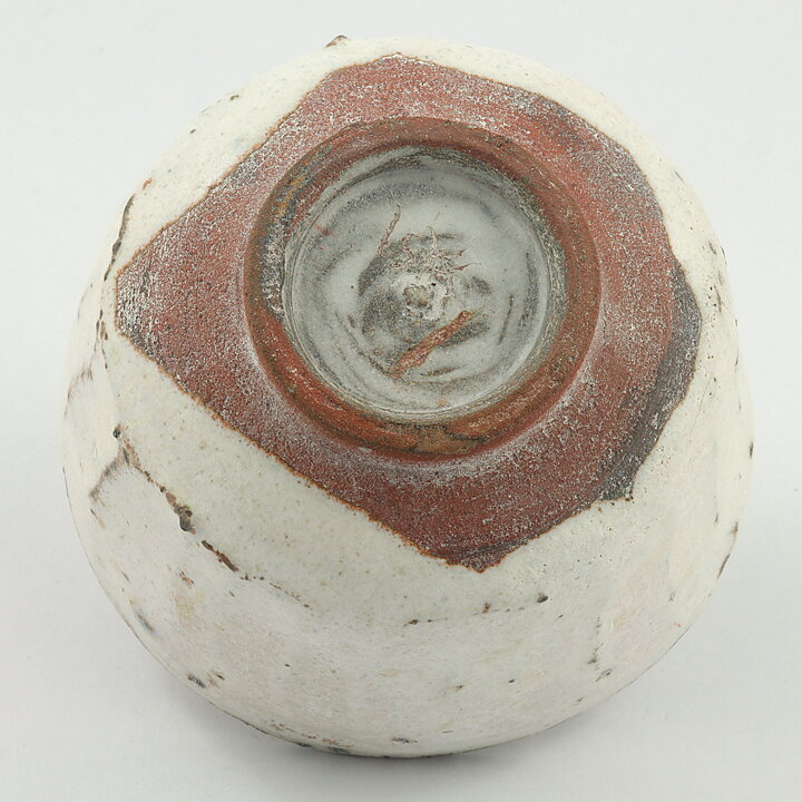 Isak Isaksson (2000s) Unique Chawan Bowl with Shino Glaze 11 cm #57
