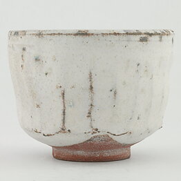 Isak Isaksson (2000s) Unique Chawan Bowl with Shino Glaze 11 cm #57