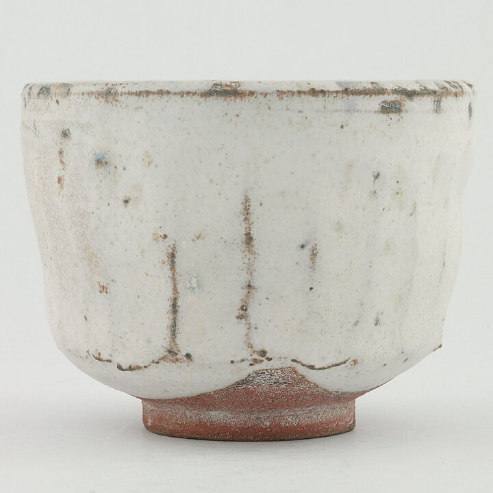 Isak Isaksson (2000s) Unique Chawan Bowl with Shino Glaze 11 cm #57