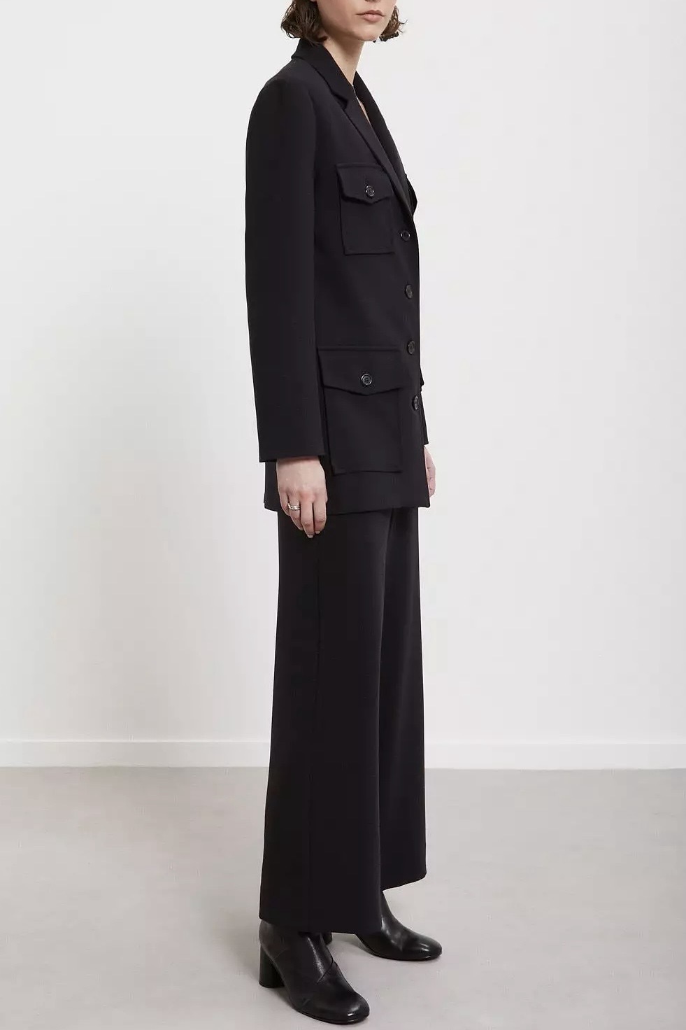 OttodÁme - Cropped  Trousers Black - 3