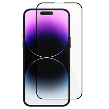 iPhone 16 Pro skärmskydd med svart ram