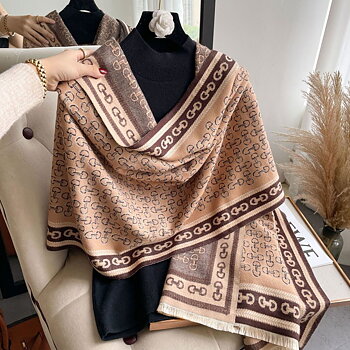 Shawl AWST Intl Snaffle Bits Brown