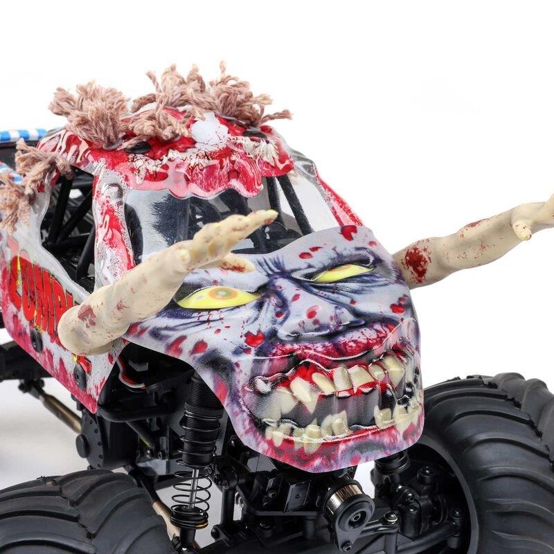 LOSI 1/18 Mini LMTZombie 2S 4X4 RTR Brushed MT (Battery & Charger Included), Red - 26