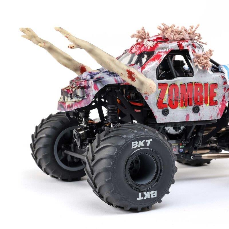 LOSI 1/18 Mini LMTZombie 2S 4X4 RTR Brushed MT (Battery & Charger Included), Red - 27