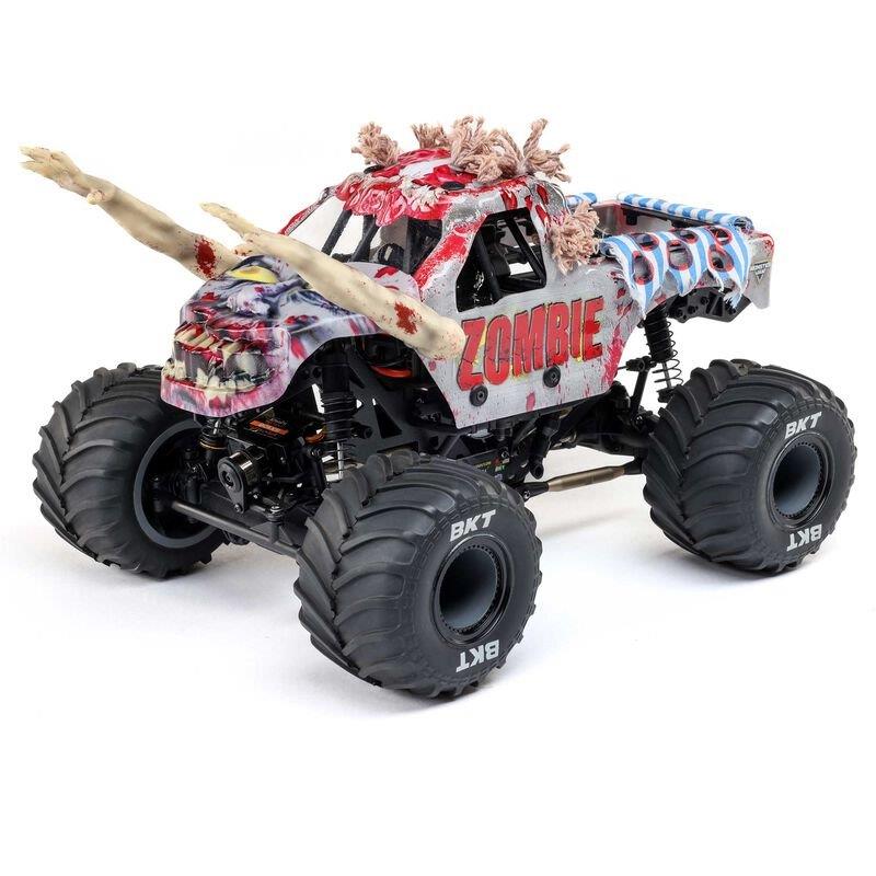 LOSI 1/18 Mini LMTZombie 2S 4X4 RTR Brushed MT (Battery & Charger Included), Red - 19