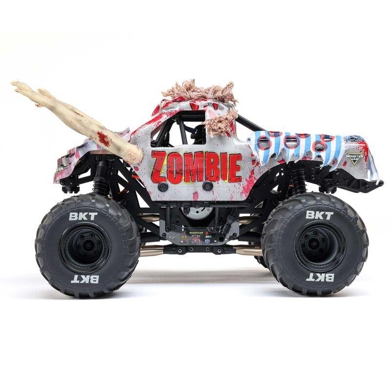LOSI 1/18 Mini LMTZombie 2S 4X4 RTR Brushed MT (Battery & Charger Included), Red - 12