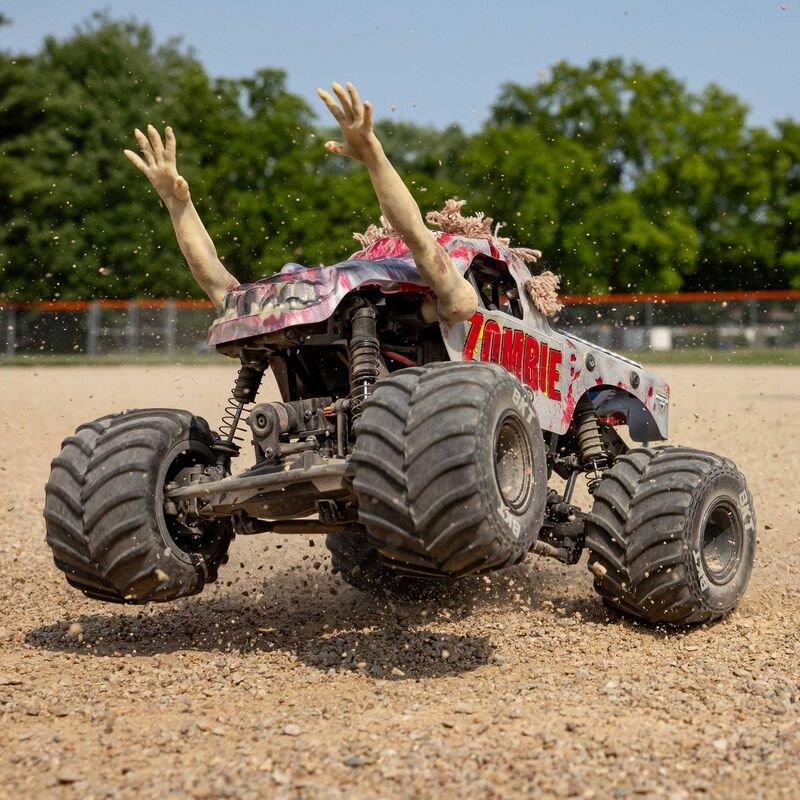LOSI 1/18 Mini LMTZombie 2S 4X4 RTR Brushed MT (Battery & Charger Included), Red - 7