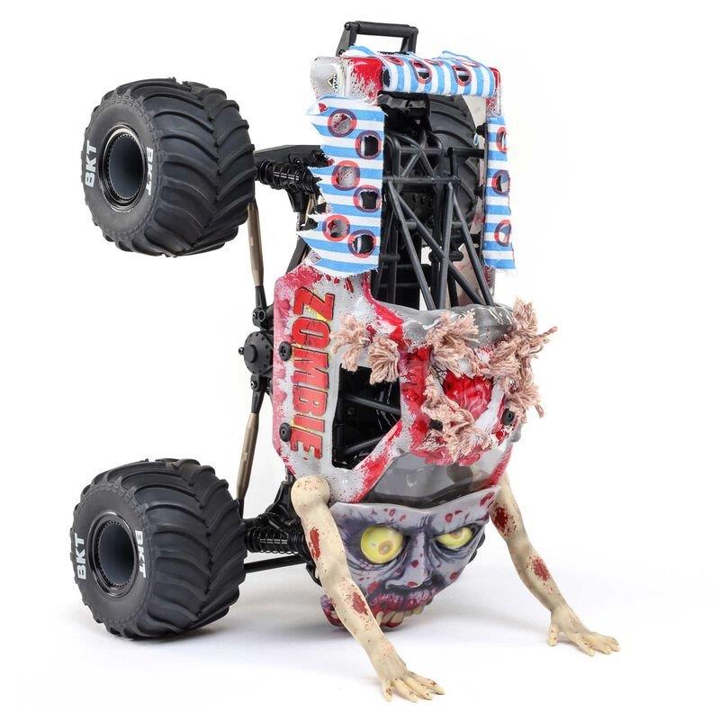 LOSI 1/18 Mini LMTZombie 2S 4X4 RTR Brushed MT (Battery & Charger Included), Red - 16
