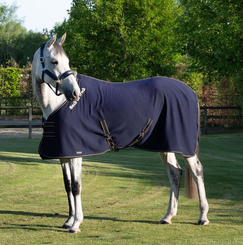Back on Track Quick Cooler Sweat Rug - Blue - moisture-wicking