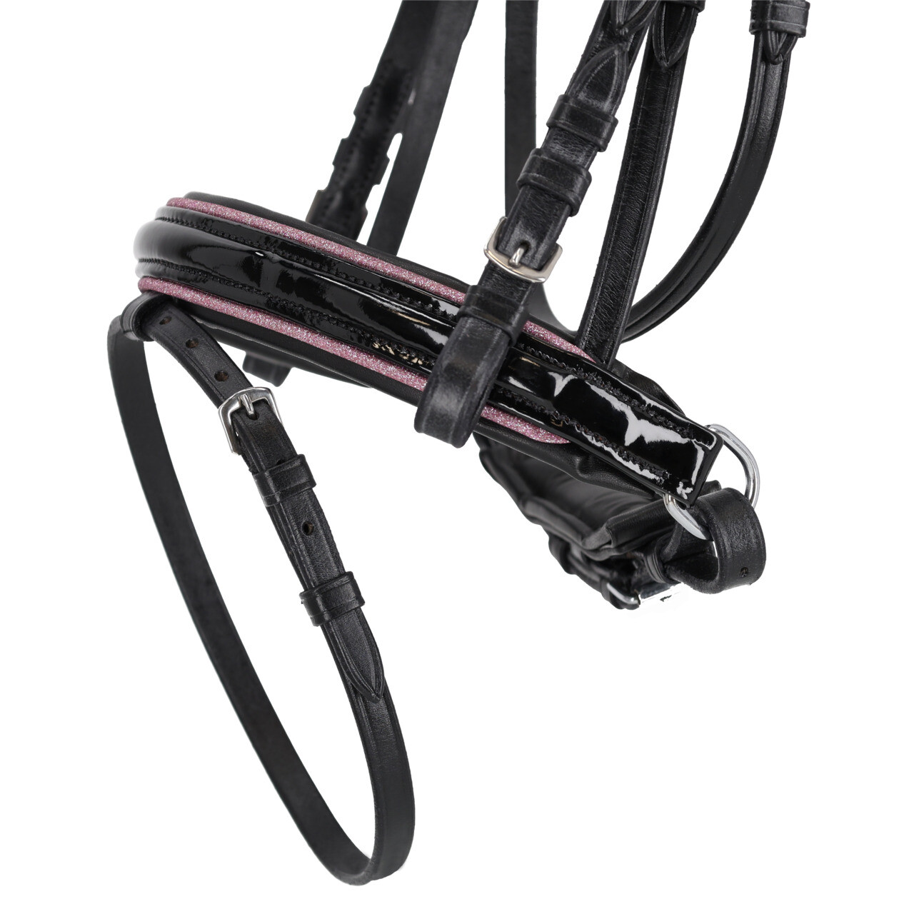 QHP Bixie Bridle – Pink - glitter