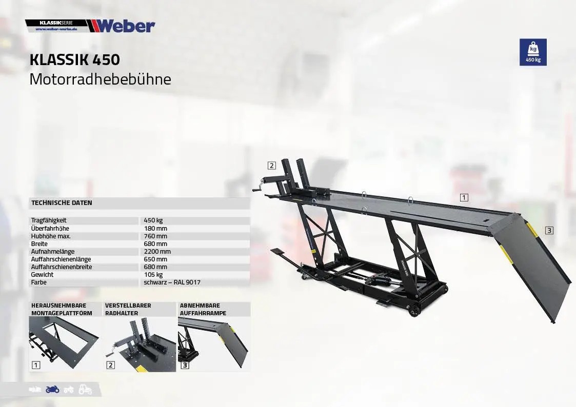 WEBER 75års JUBILEUMSERBJUDANDE MC-LYFT KLASSIK 450 - 7