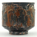 Isak Isaksson (2000s) Unique Chawan Bowl with Brown Glaze 9 cm #58