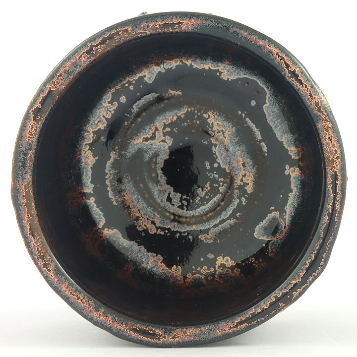 Isak Isaksson (2000s) Unique Chawan Bowl with Brown Glaze 9 cm #58