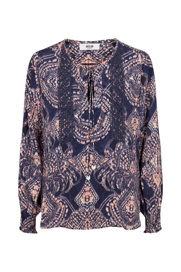 Lauren Blouse - Evening Blue - Moliin