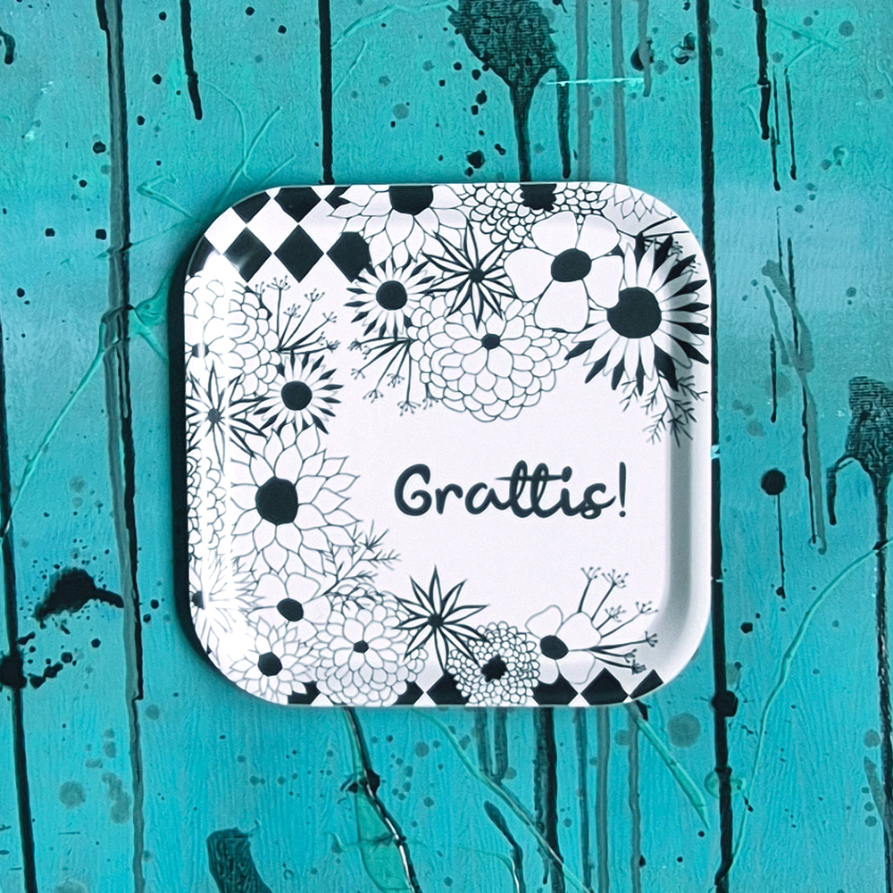 tray/cookie plate GRATTIS 20x20 cm