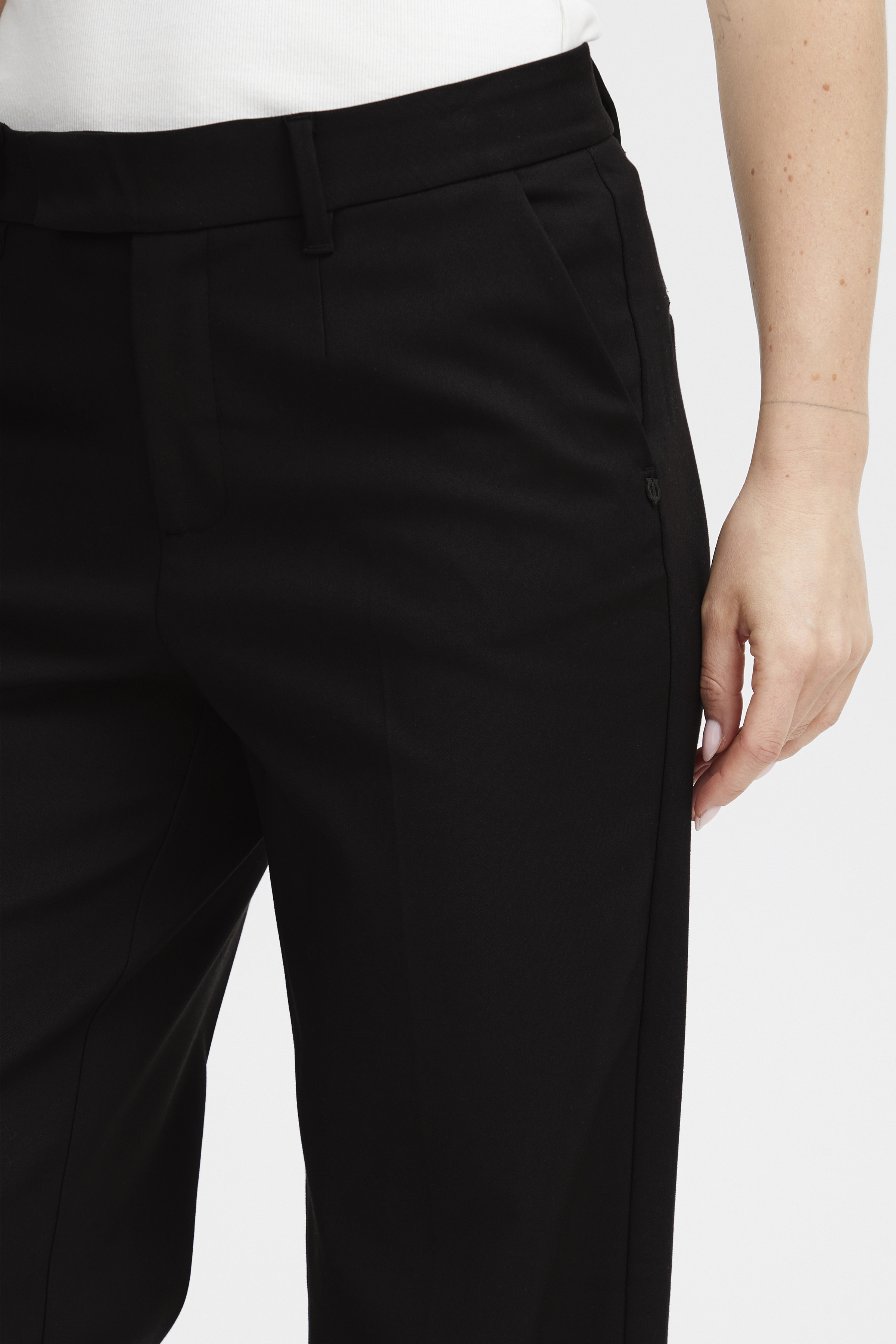 PZBindy HW Pant Wide Leg  Svart vid kostymbyxa - 3
