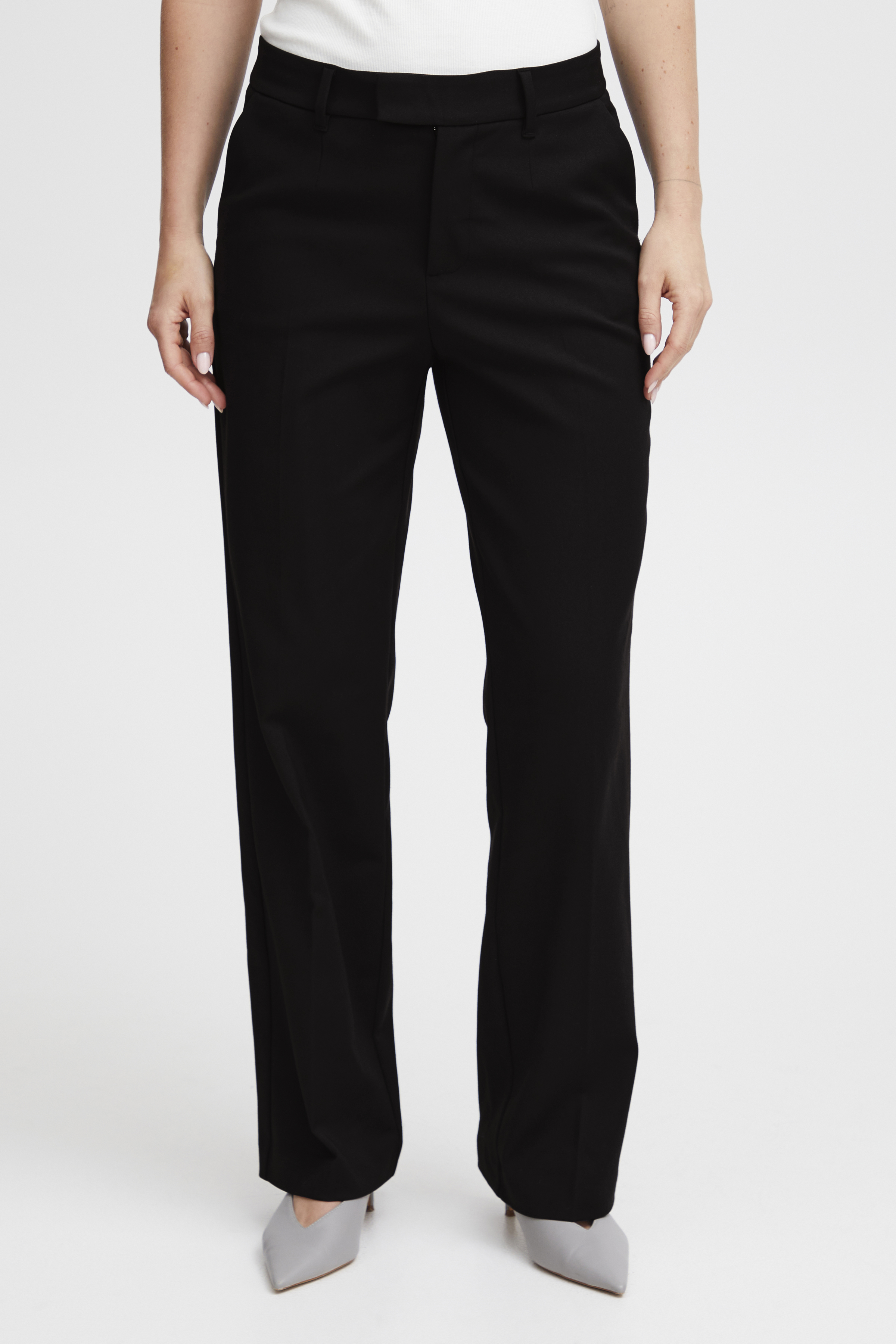 PZBindy HW Pant Wide Leg  Svart vid kostymbyxa - 4