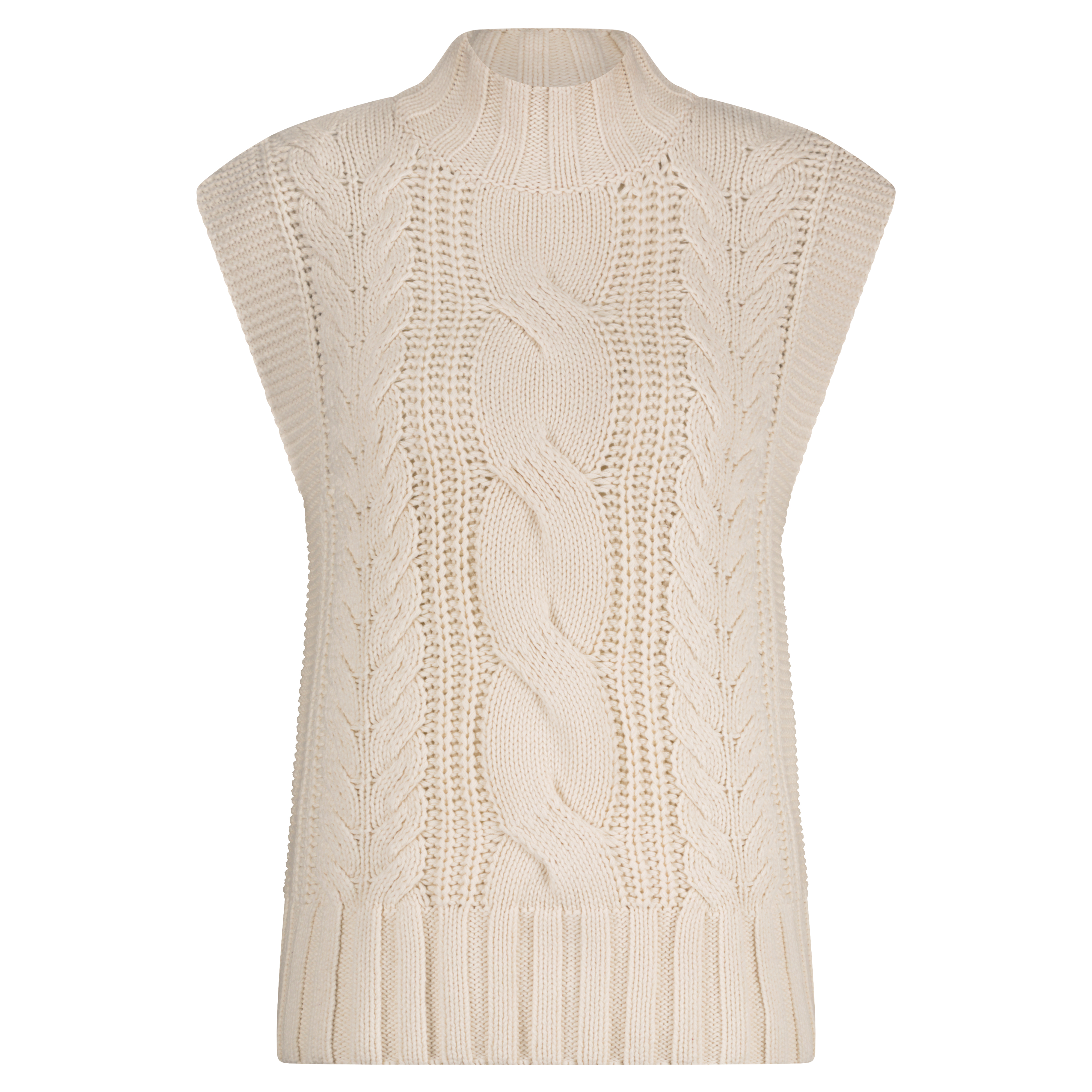 Sleeveless Cable - Ecru