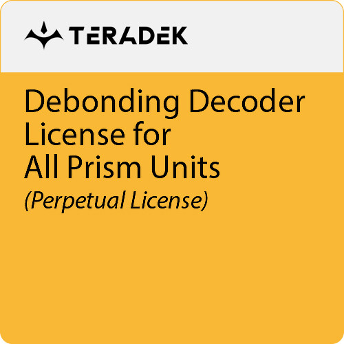 Teradek Debonding Decoder License for All Prism Units Perpetual License, 1 Stream
