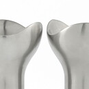 Helle Damkjær (Bloom 2001) Two Modern Steel Candleholders 8 cm <with Box>