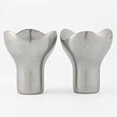 Helle Damkjær (Bloom 2001) Two Modern Steel Candleholders 8 cm <with Box>