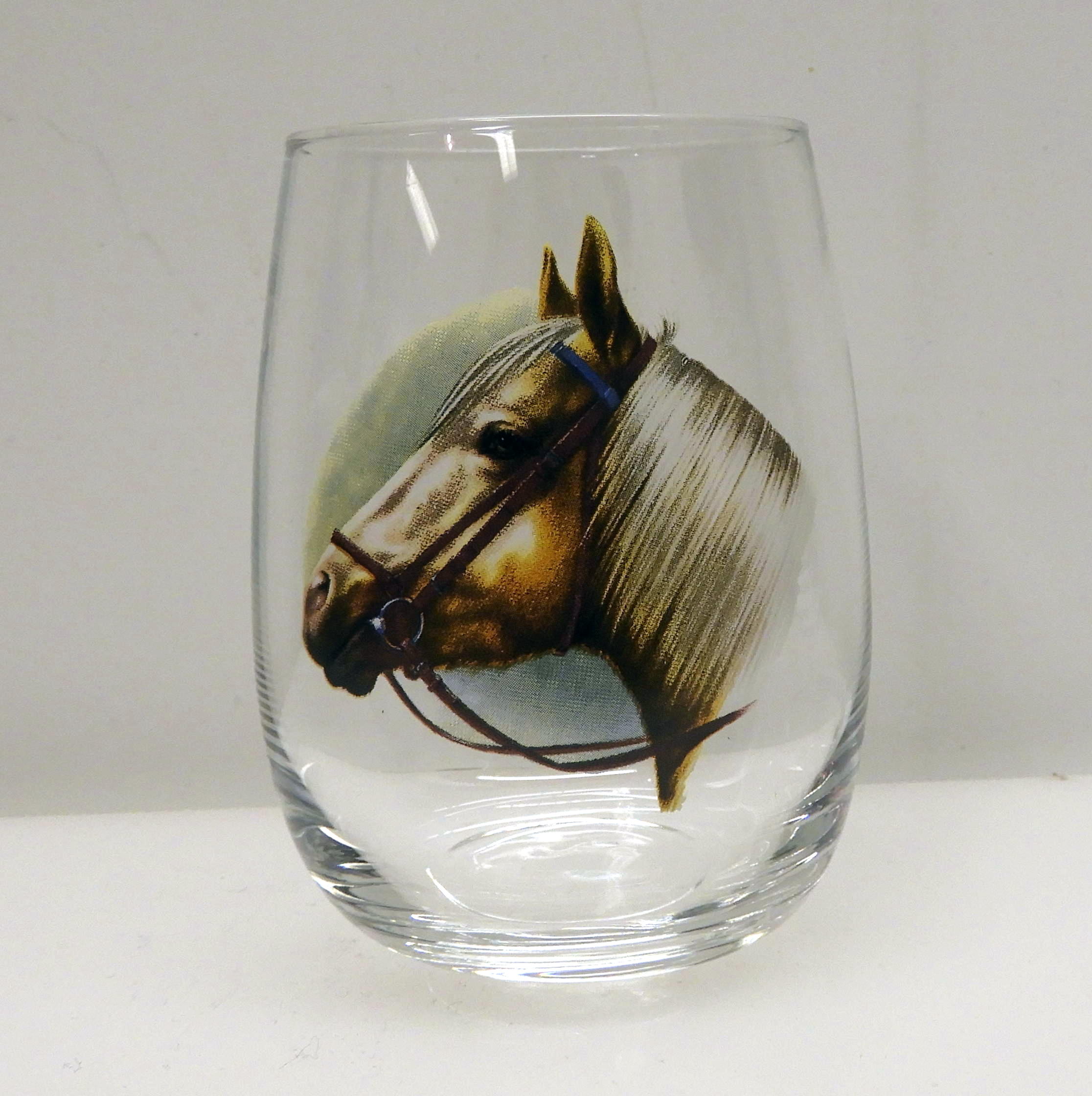 4 st. glas med hästar 37 cl - 5