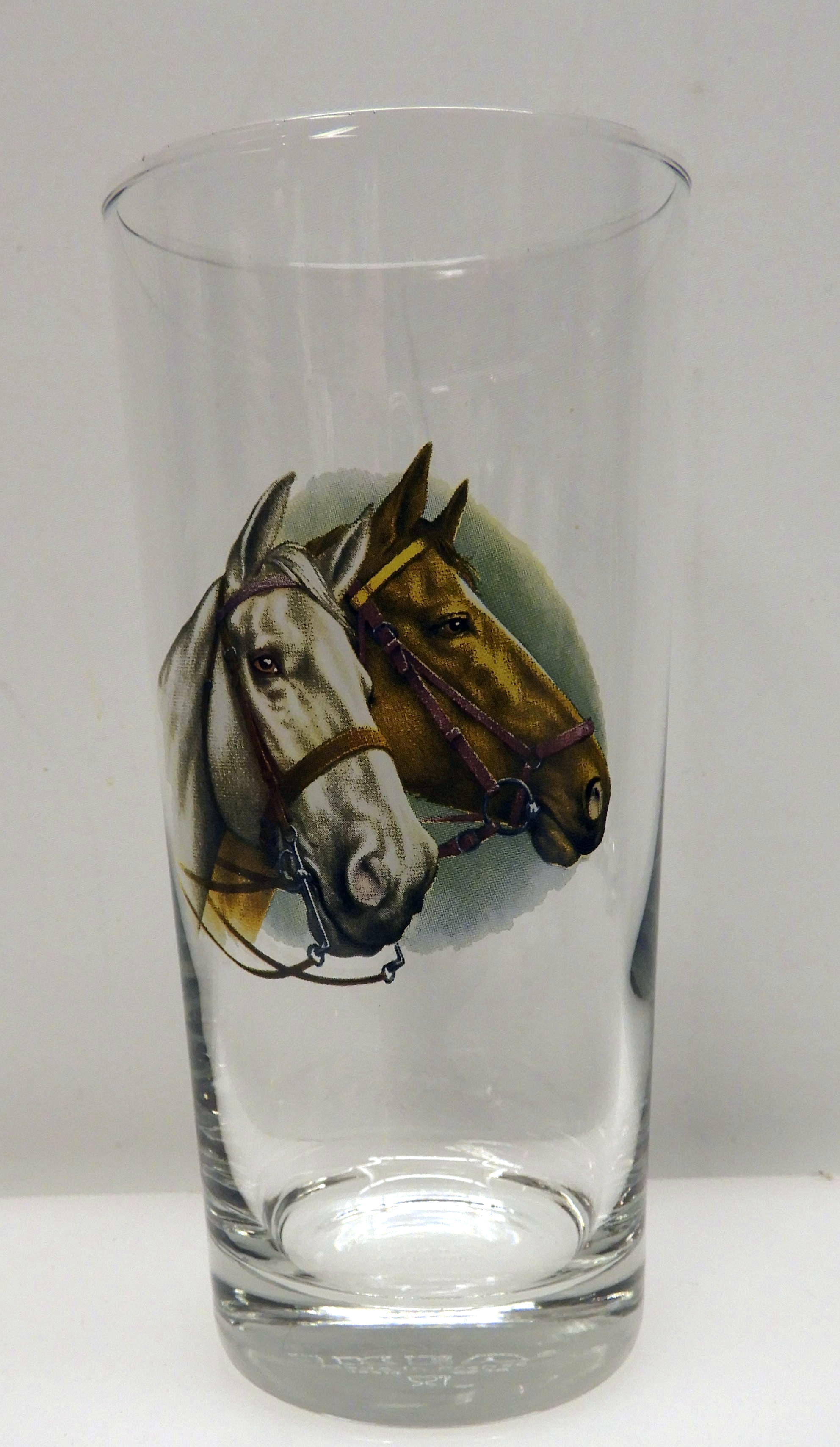 4 st. glas med hästar 40 cl - 3