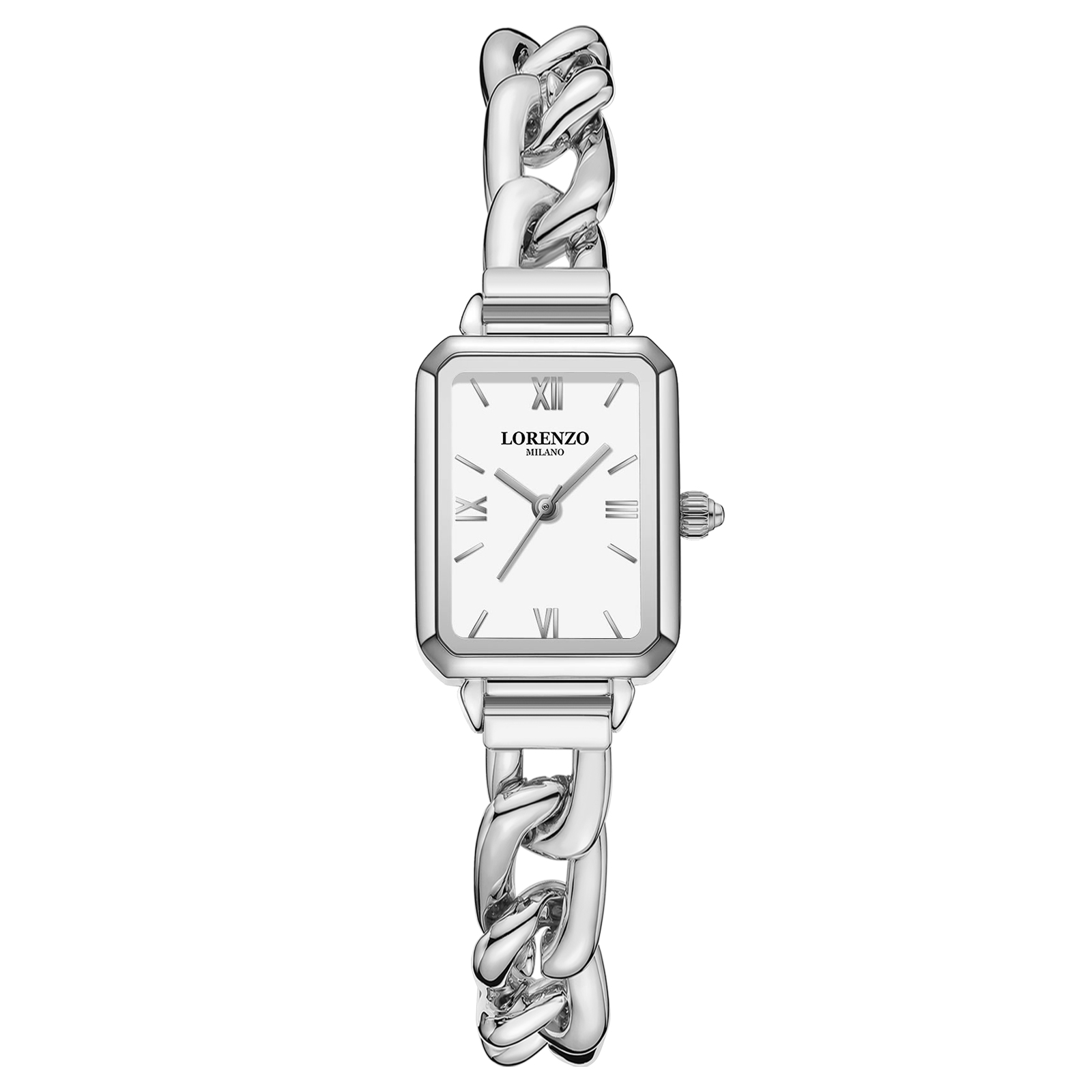 Lorenzo Rossella Catena Argento Bianco | Damklockor | Klocktema