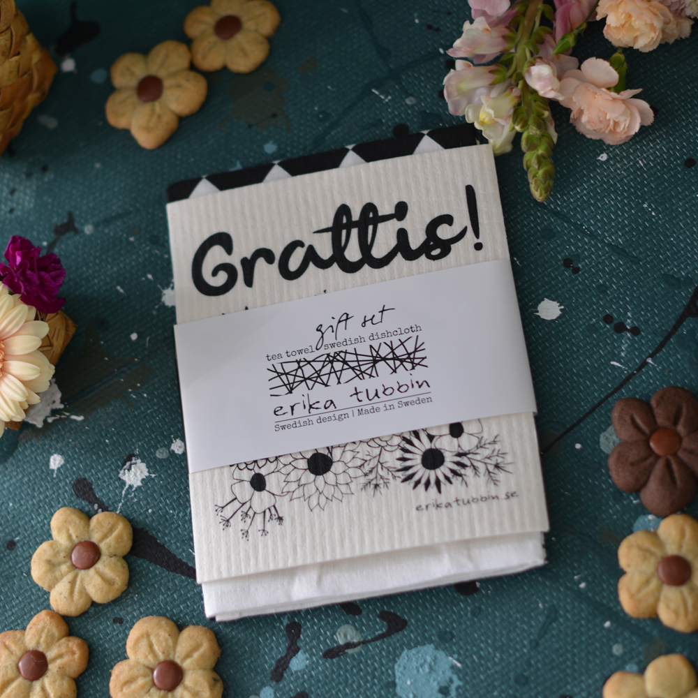 gåvoset GRATTIS kökshandduk + disktrasa - 3