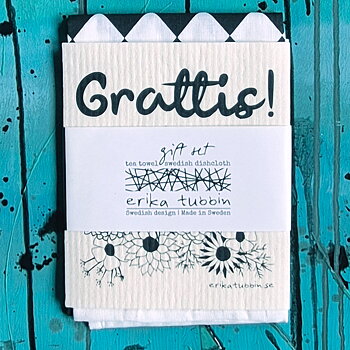 gåvoset GRATTIS kökshandduk + disktrasa