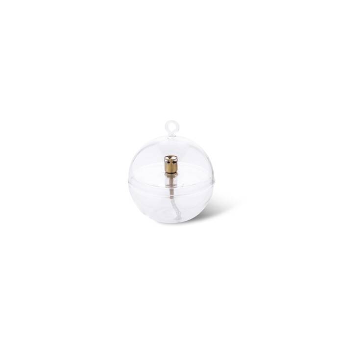 Oil lamp glass - Round with lid - Ø13 cm - 3