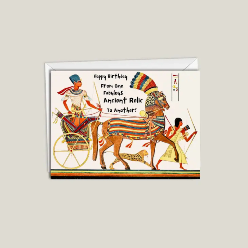 Birthday Card Nimrod Paper Horse Motif Ancient Relic