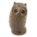 Bengt Wall (1960s) Brown Owl with Relief Decor 12 cm (2)