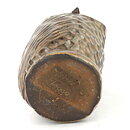 Bengt Wall (1960s) Brown Owl with Relief Decor 12 cm (2)