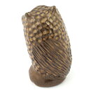 Bengt Wall (1960s) Brown Owl with Relief Decor 12 cm (2)