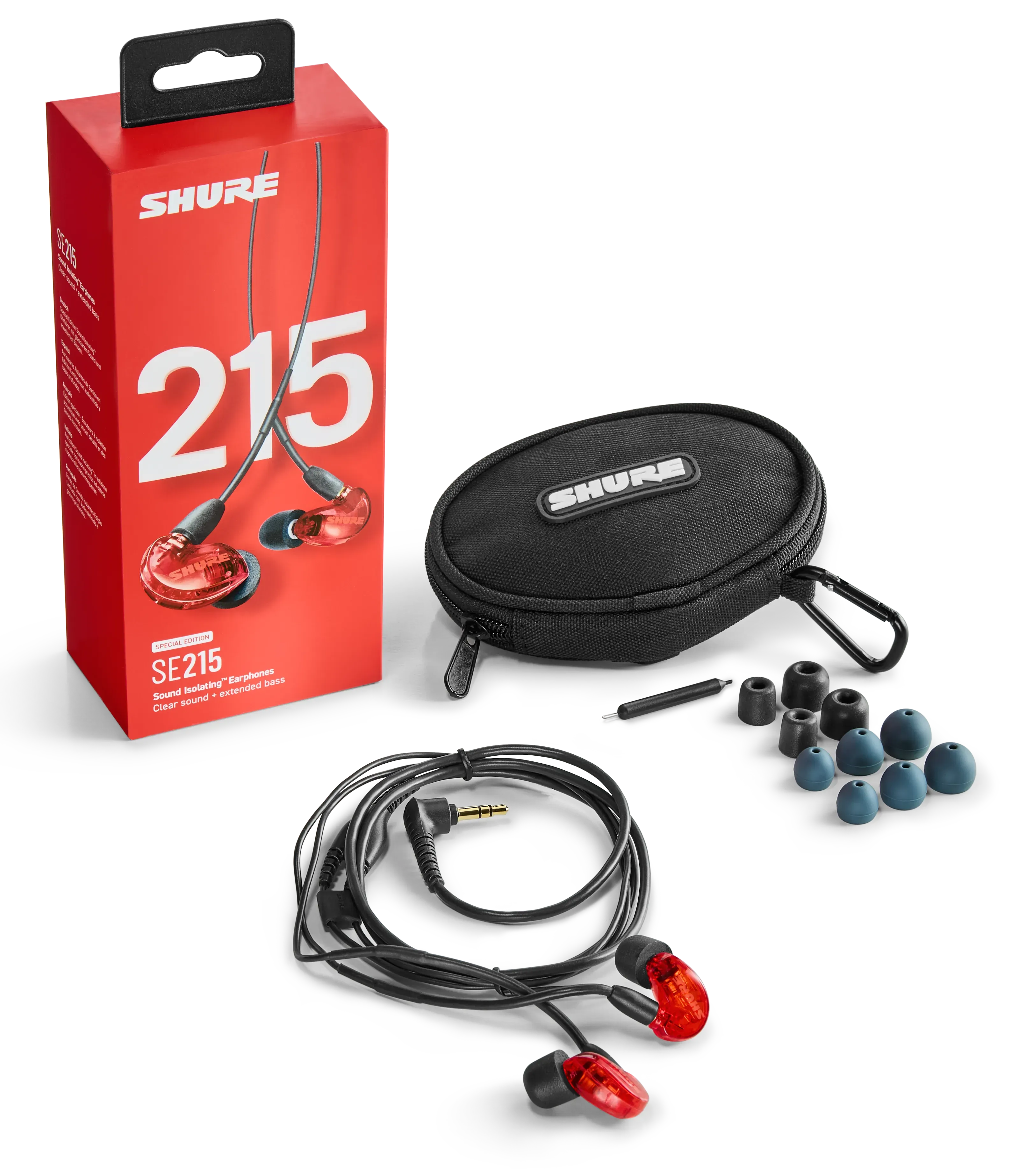 Shure SE215 PRO Earphones EA46 - RED - 5
