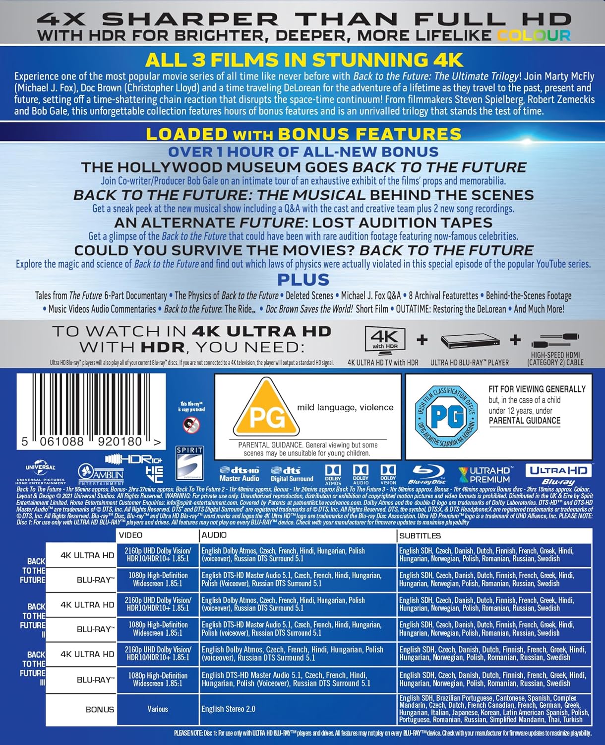 Back to The Future - The Ultimate Trilogy (4K Ultra HD + Blu-ray) - 2
