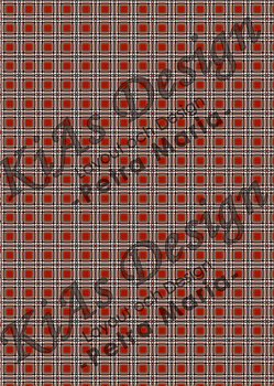 KD DPM MP 029 -MP A4 Charmigt rutmönster röd 