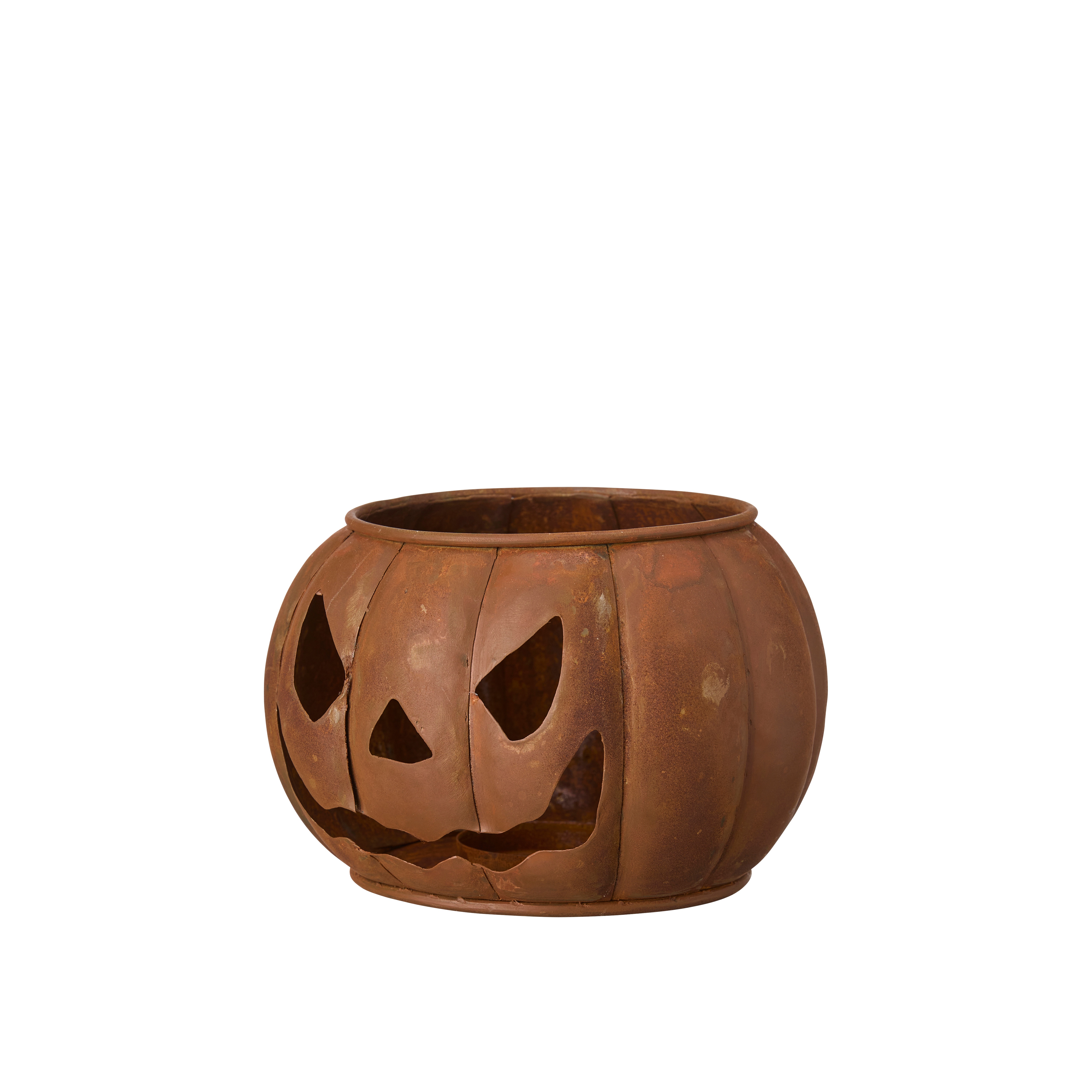 Pumpa Lykta Rost - 15x10 cm - 2