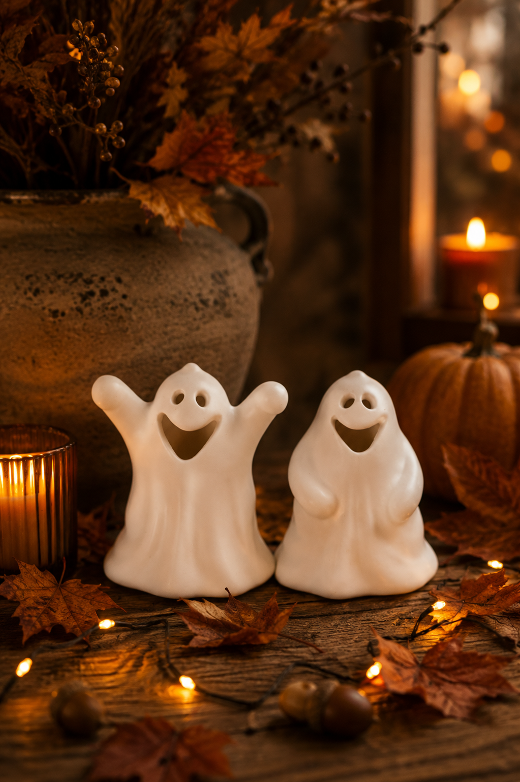 Spöke - Ghost - Vit - Medium - 2-pack