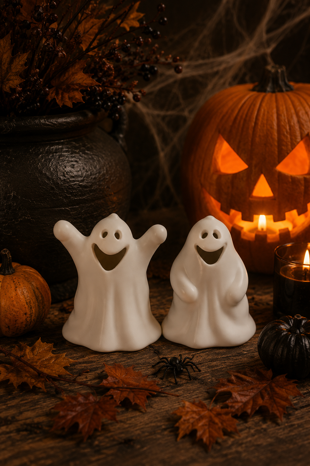 Spöke - Ghost - Vit - Medium - 2-pack - 2