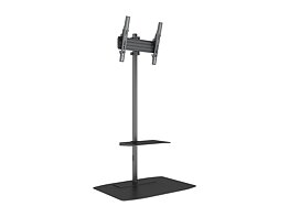 M Single Pole Floorbase Pro 32"-65" AV shelf