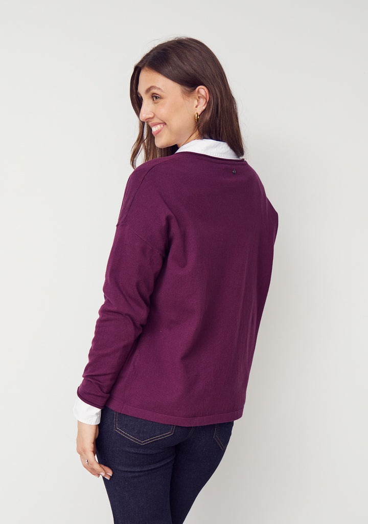 Frigga V-Neck - Wine - Isay