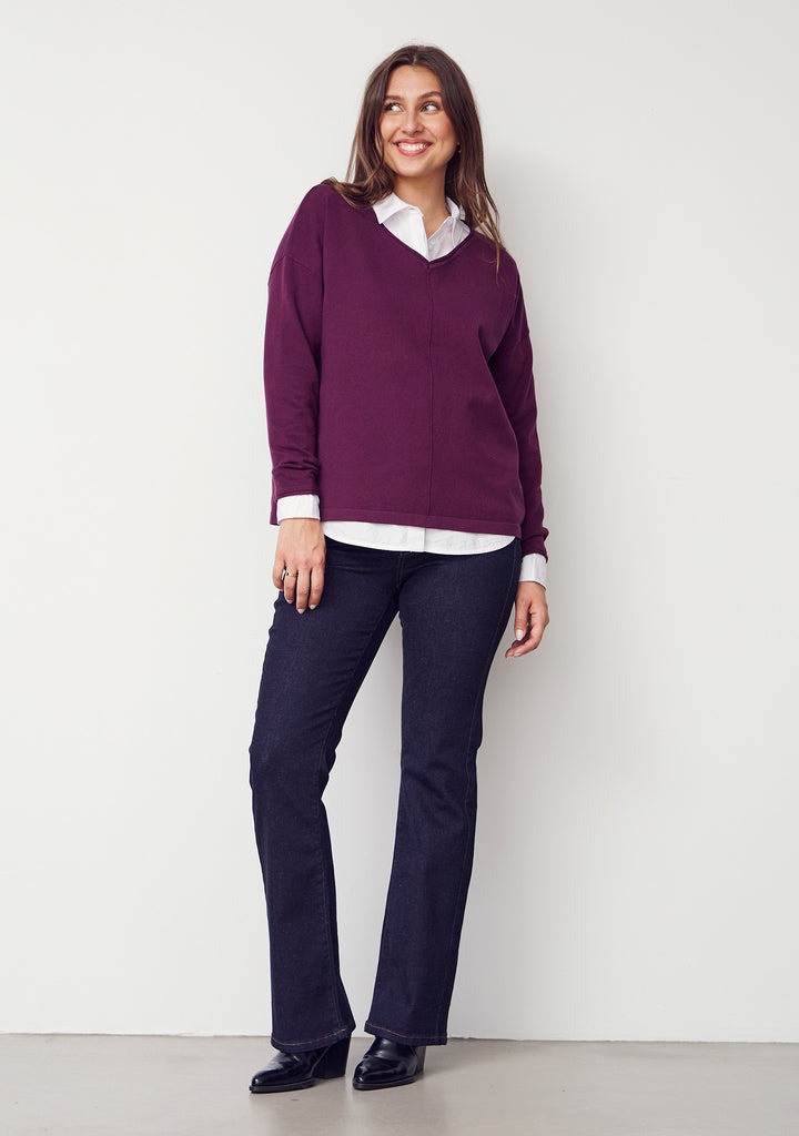 Frigga V-Neck - Wine - Isay - 6
